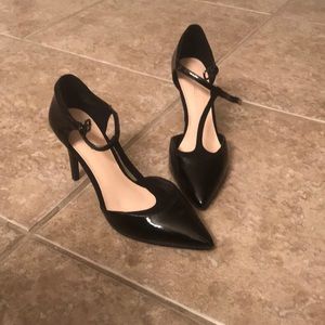 Patent leather pumps